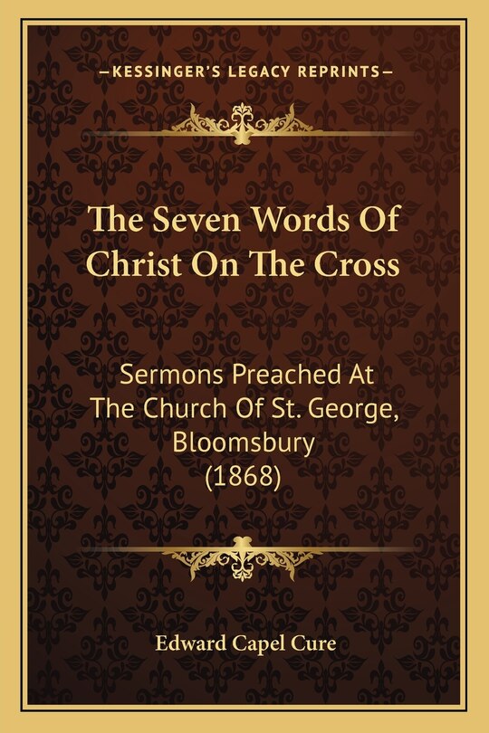 Front cover_The Seven Words Of Christ On The Cross