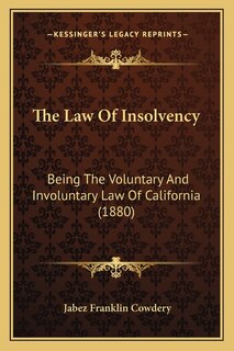 Front cover_The Law Of Insolvency