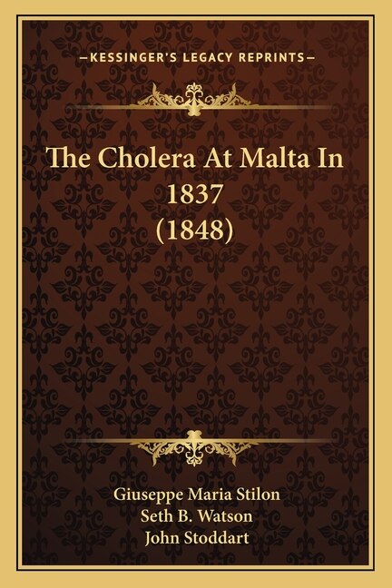 Front cover_The Cholera At Malta In 1837 (1848)
