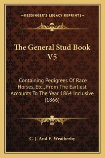 Front cover_The General Stud Book V5