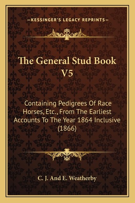 Front cover_The General Stud Book V5