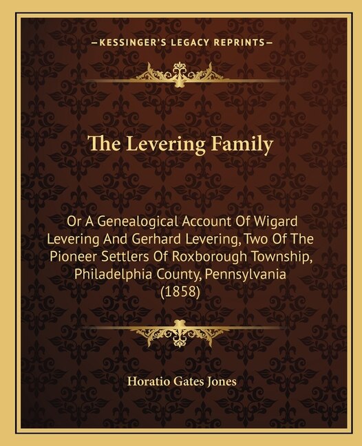 Front cover_The Levering Family