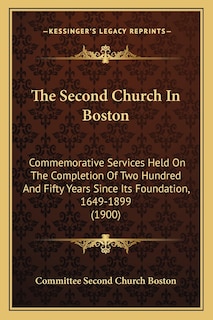 Front cover_The Second Church In Boston