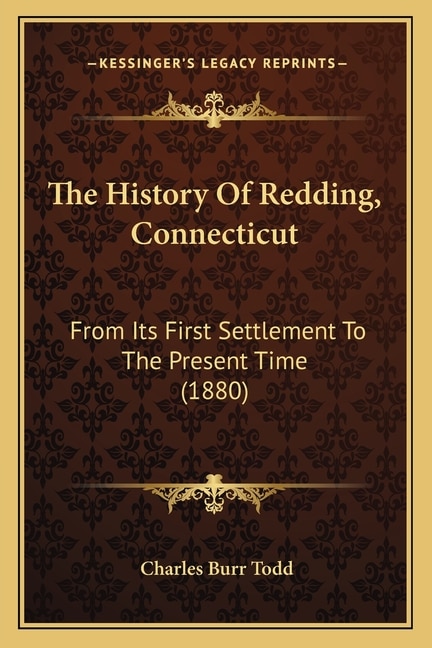 Front cover_The History Of Redding, Connecticut