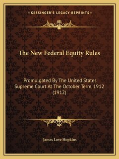 Couverture_The New Federal Equity Rules