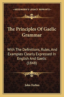 Front cover_The Principles Of Gaelic Grammar