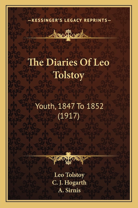 Front cover_The Diaries Of Leo Tolstoy
