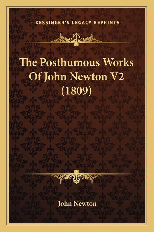 Couverture_The Posthumous Works Of John Newton V2 (1809)