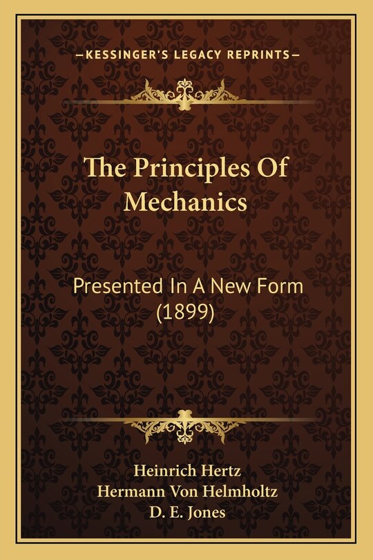 Couverture_The Principles Of Mechanics