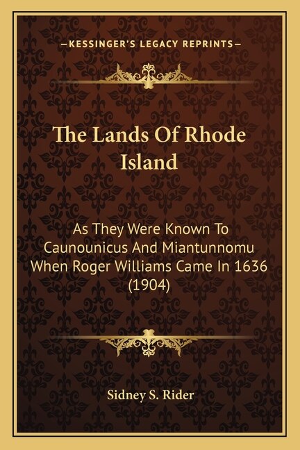 Front cover_The Lands Of Rhode Island