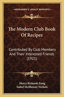 Couverture_The Modern Club Book of Recipes
