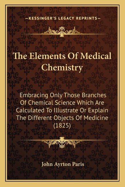 Front cover_The Elements Of Medical Chemistry