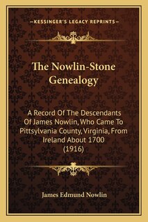 Front cover_The Nowlin-Stone Genealogy