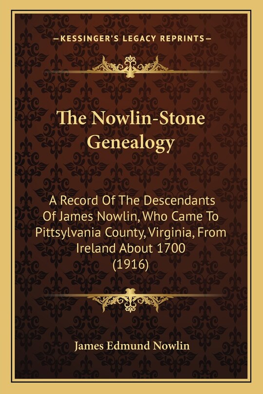 Front cover_The Nowlin-Stone Genealogy