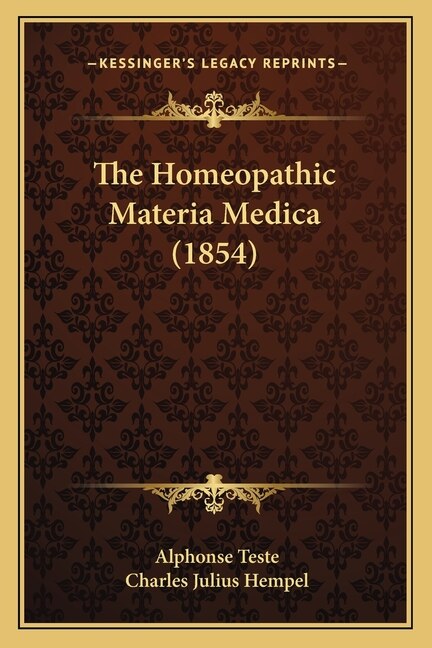 Front cover_The Homeopathic Materia Medica (1854)