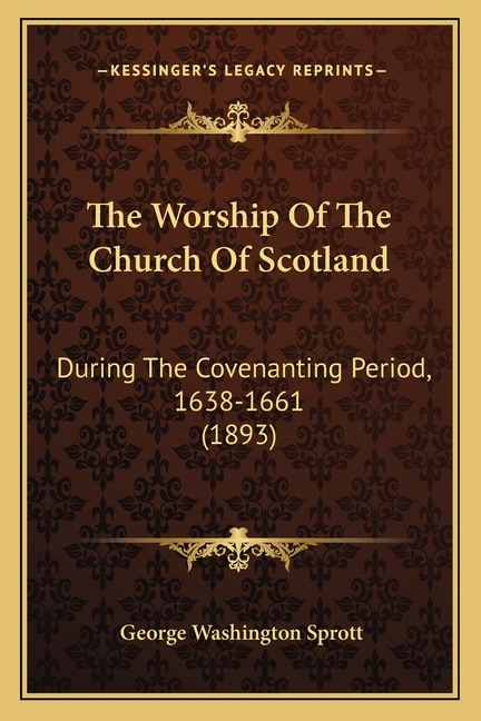 Front cover_The Worship Of The Church Of Scotland