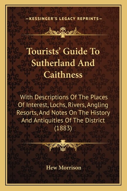 Couverture_Tourists' Guide To Sutherland And Caithness