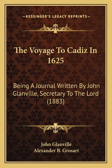 Front cover_The Voyage To Cadiz In 1625