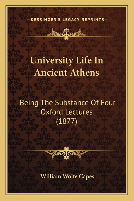 Front cover_University Life In Ancient Athens