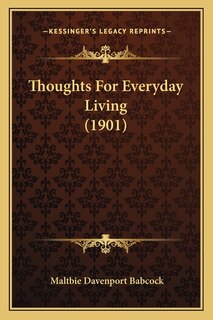 Couverture_Thoughts for Everyday Living (1901)