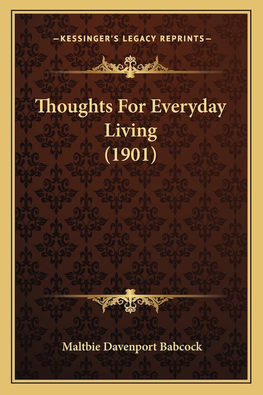 Couverture_Thoughts for Everyday Living (1901)