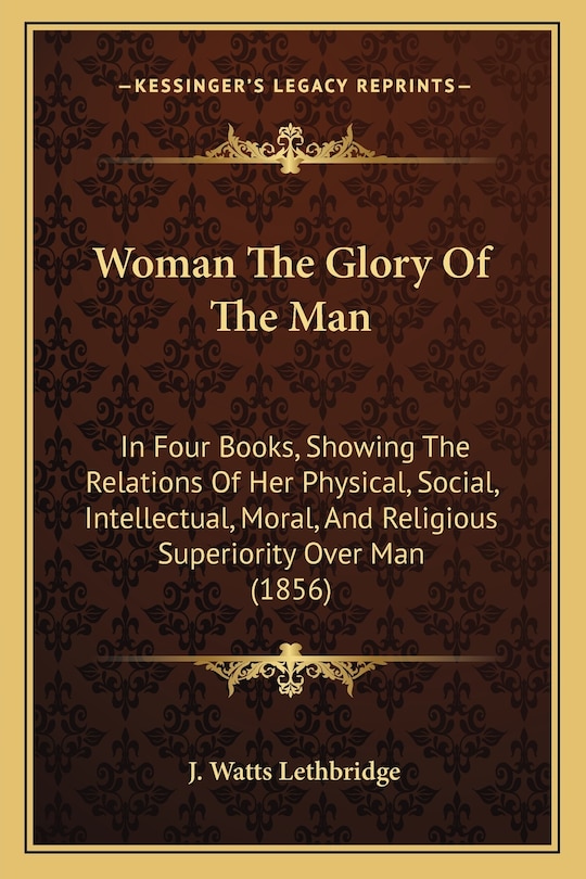Front cover_Woman The Glory Of The Man