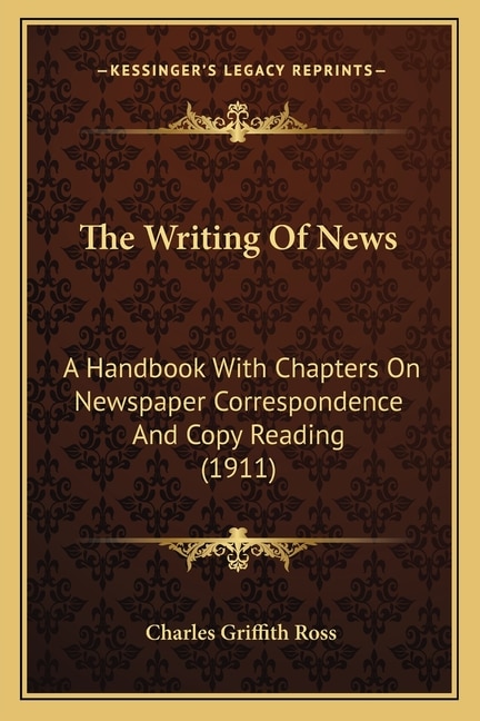 Couverture_The Writing Of News