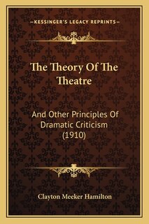 Front cover_The Theory Of The Theatre