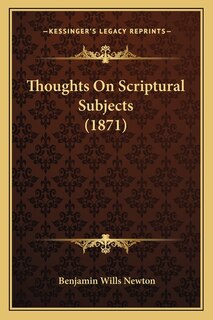 Front cover_Thoughts On Scriptural Subjects (1871)