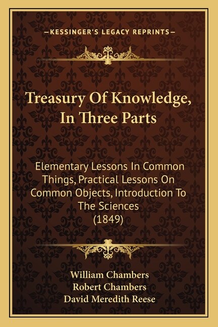 Front cover_Treasury Of Knowledge, In Three Parts
