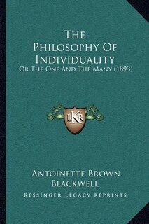 Front cover_The Philosophy of Individuality