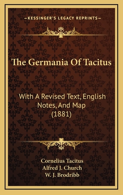 Front cover_The Germania Of Tacitus