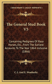Front cover_The General Stud Book V5