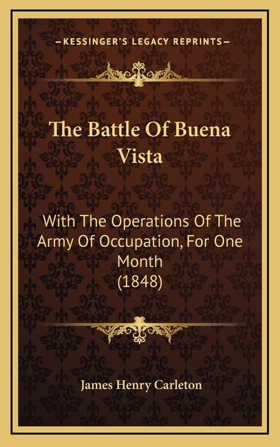 Couverture_The Battle of Buena Vista