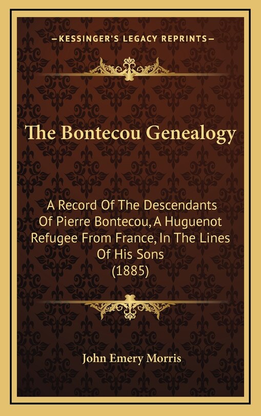 Front cover_The Bontecou Genealogy