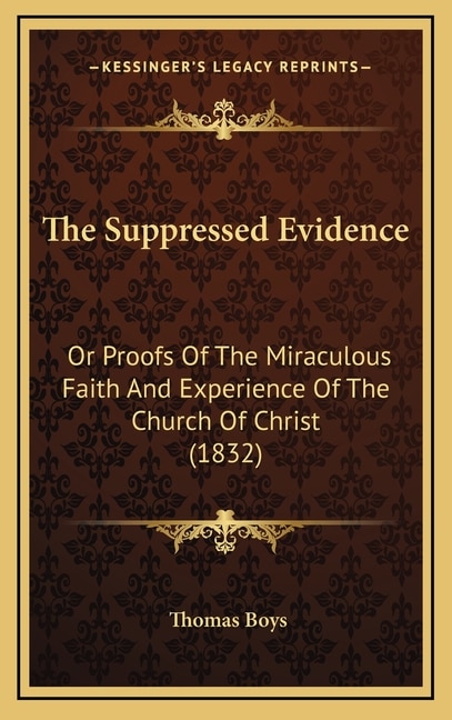 Front cover_The Suppressed Evidence