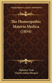 Front cover_The Homeopathic Materia Medica (1854)