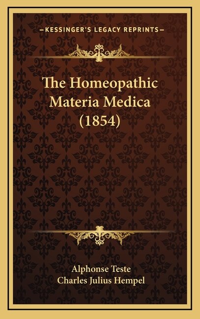 Front cover_The Homeopathic Materia Medica (1854)