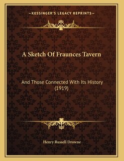 Front cover_A Sketch Of Fraunces Tavern
