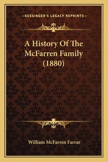 Front cover_A History Of The McFarren Family (1880)