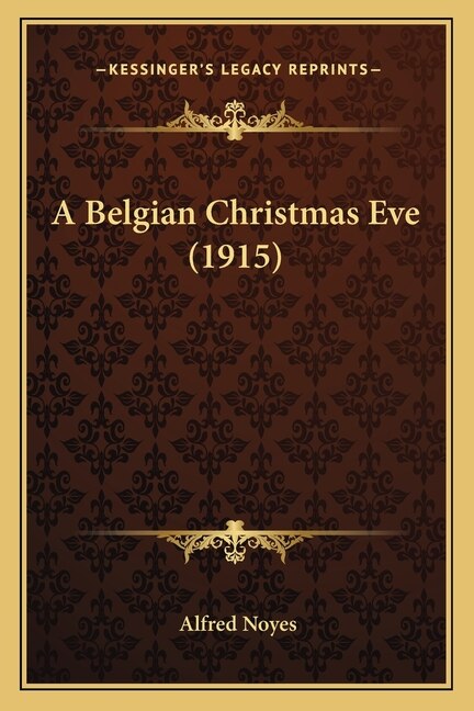 Front cover_A Belgian Christmas Eve (1915)