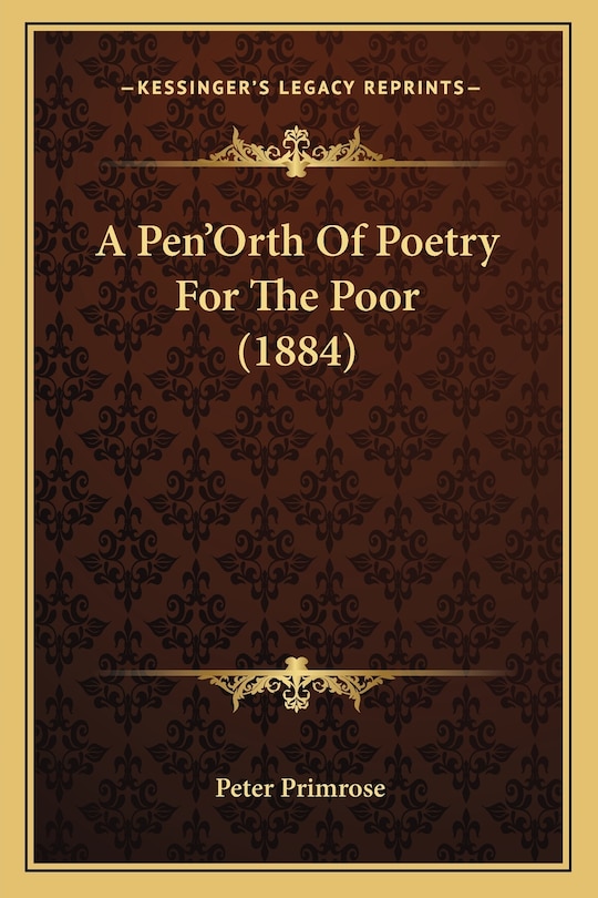 Front cover_A Pen'Orth Of Poetry For The Poor (1884)