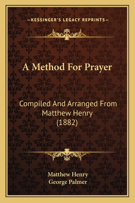 Front cover_A Method For Prayer