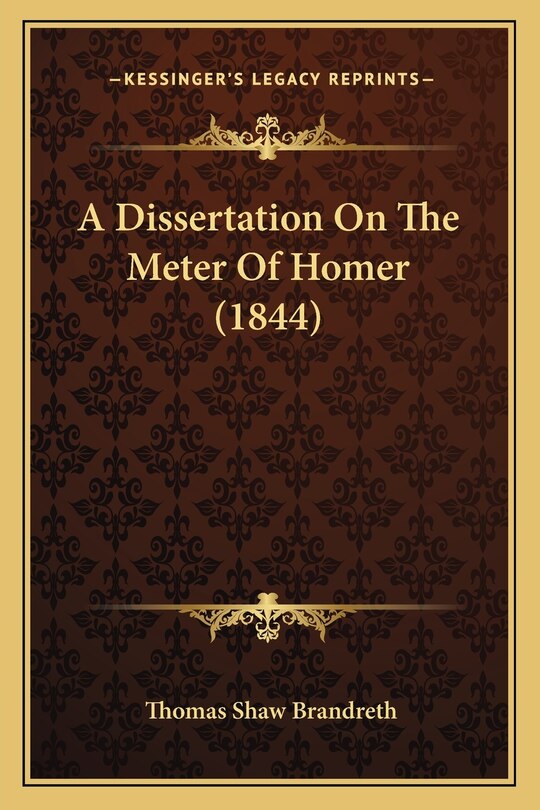 Couverture_A Dissertation On The Meter Of Homer (1844)