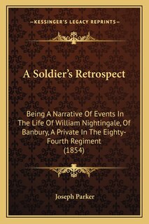 Couverture_A Soldier's Retrospect