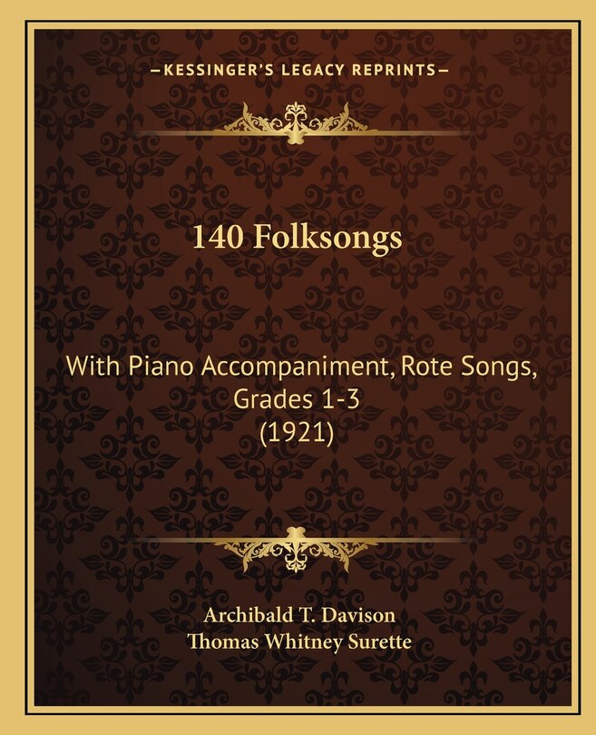Front cover_140 Folksongs