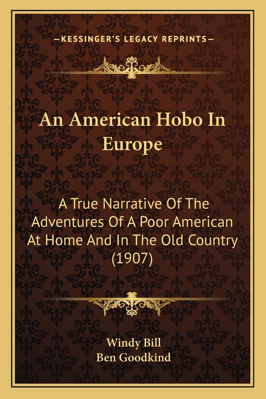 Front cover_An American Hobo In Europe