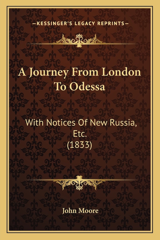 Front cover_A Journey From London To Odessa