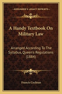 Front cover_A Handy Textbook On Military Law