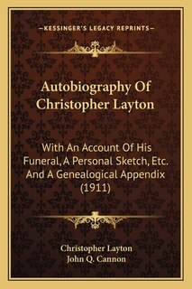 Couverture_Autobiography Of Christopher Layton